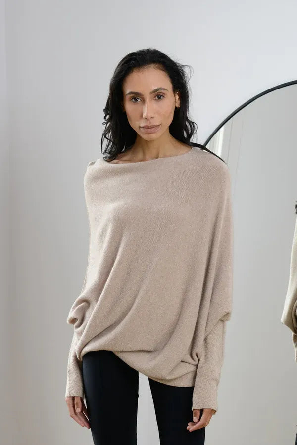 Elina | Oversized Off-Shoulder Pullover