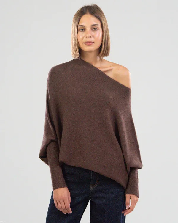 Elina | Oversized Off-Shoulder Pullover