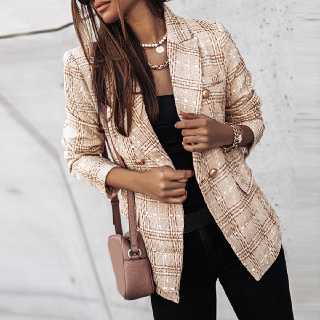 Viviana | Karierter Tweed-Blazer für Damen