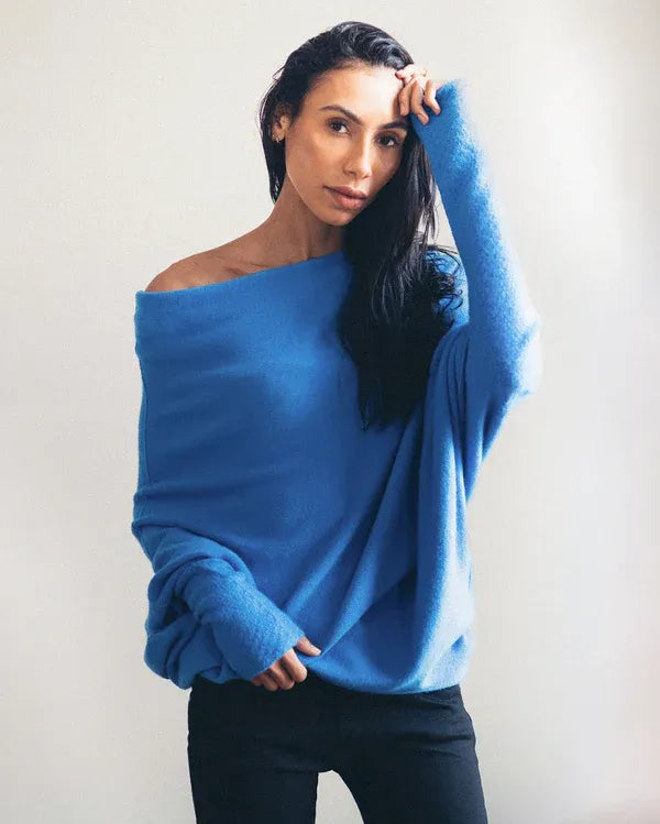 Elina | Oversized Off-Shoulder Pullover